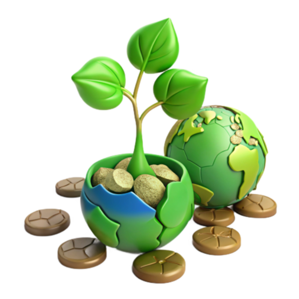 extraordinary abstract Growing Sustainability Planet Earth and Seedlings genuine png