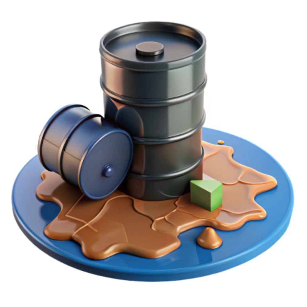 elegant artistic Oil Spill Environmental Disaster Simulation original png