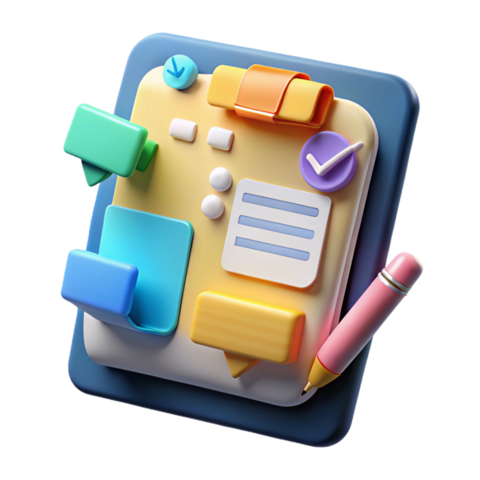 dramatic artistic Digital Task Manager Planning, Organizing, Productivity App high quality png