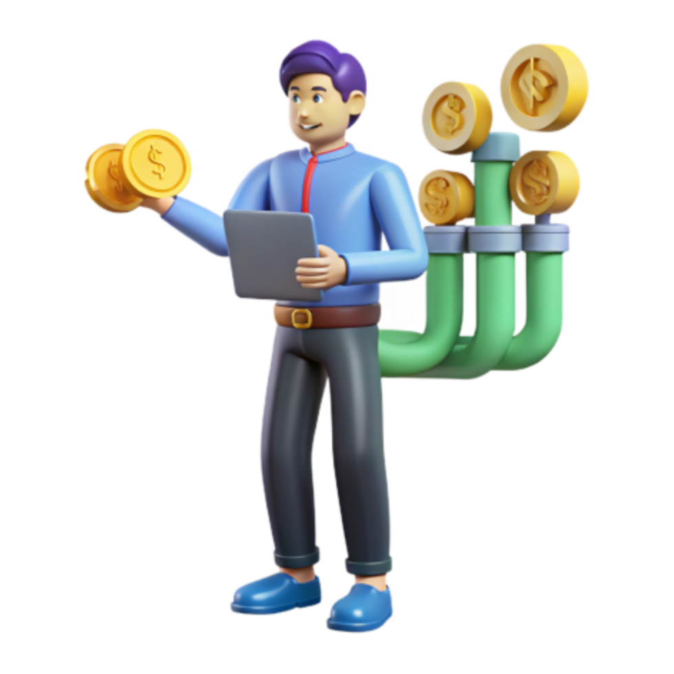 extraordinary abstract Digital Finance Managing Income Streams with Technology genuine png