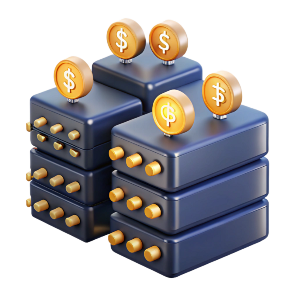 extraordinary vintage Digital Currency Storage Secure Server Technology 4K png