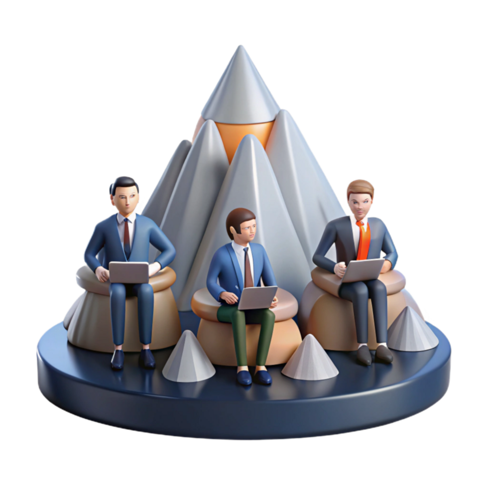 extraordinary abstract Teamwork, Peak Performance, Collaborative Success, Strategic Planning, Business Growth, Innovation, Technology, Progress, Achievement, Goals original png
