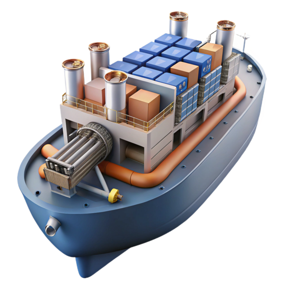extraordinary vintage Cargo Ship Efficient Container Vessel with Advanced Engine original png