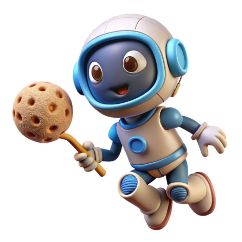 dramatic classic Adorable Astronaut Robot with Unique Space Tool high resolution png