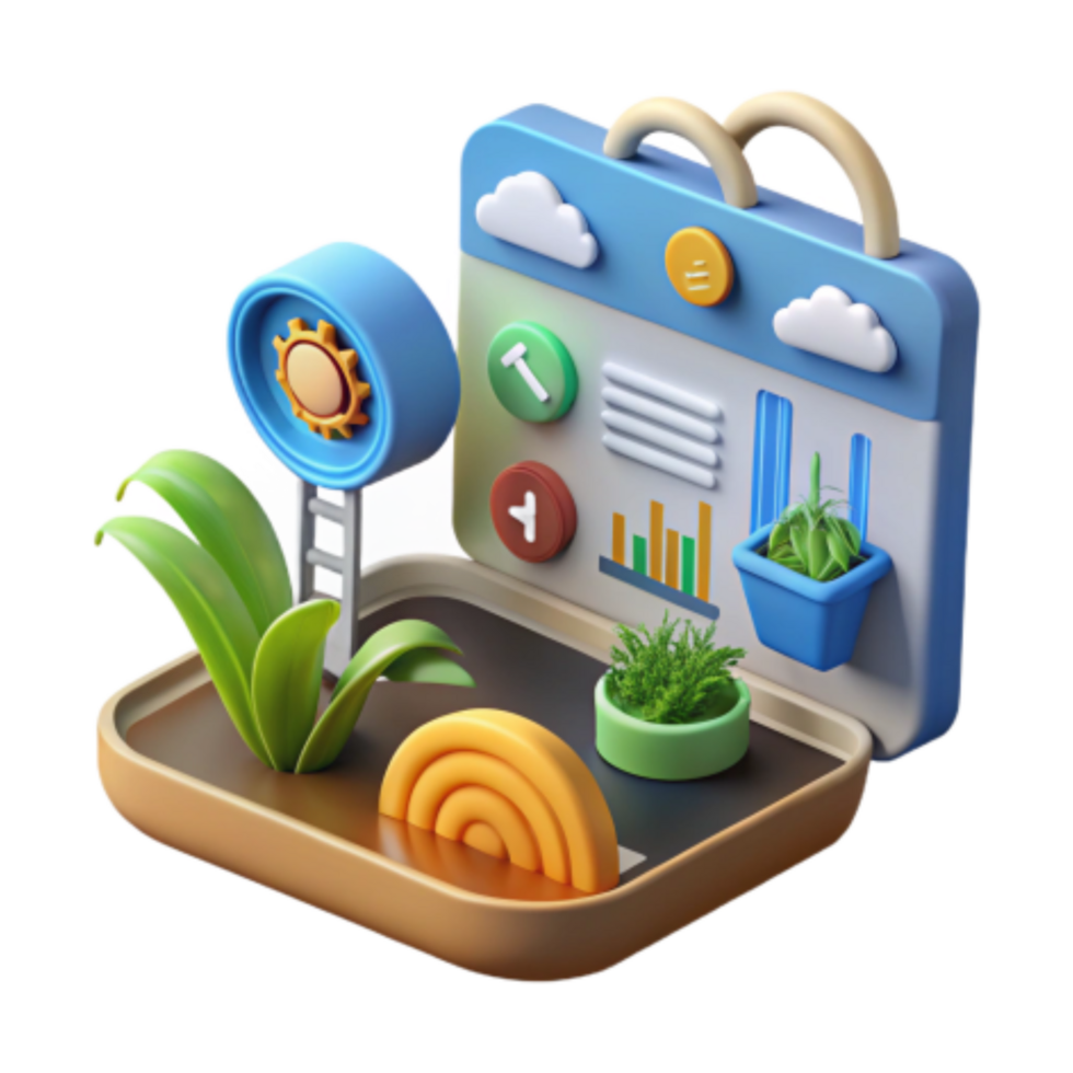 beautiful traditional Dashboard UI Design Nature-Inspired Elements Data Visualization exclusive png
