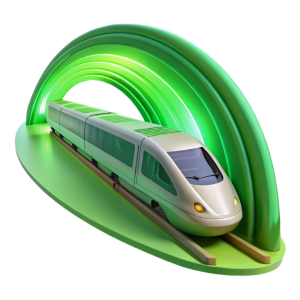 impressive traditional High-Speed Rail Green Energy, Sustainable Transport professional png