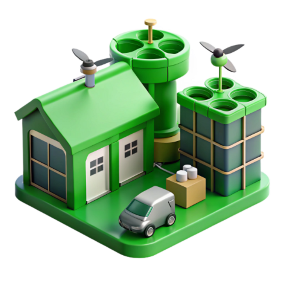extraordinary classic Sustainable Green Energy Facility Eco-Friendly Power Generation detailed png
