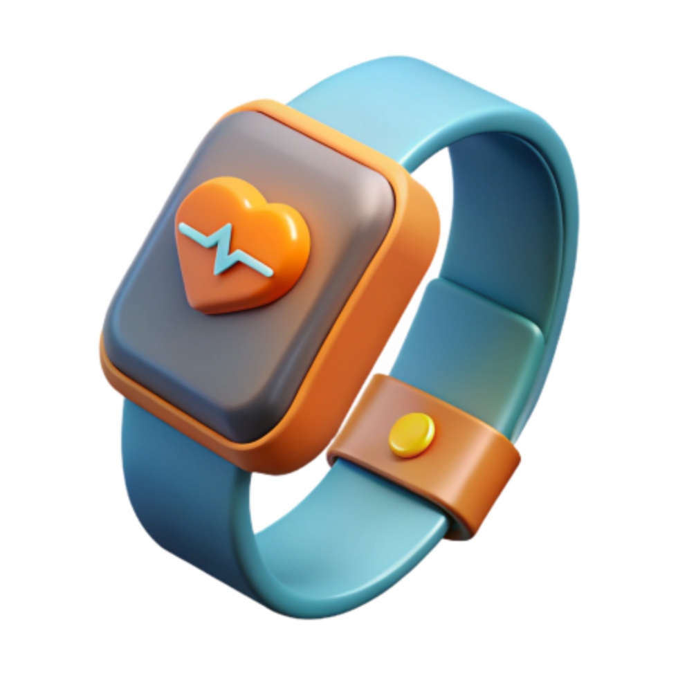 stunning creative Smartwatch Health Tracker Heart Rate Monitoring Fitness App authentic png