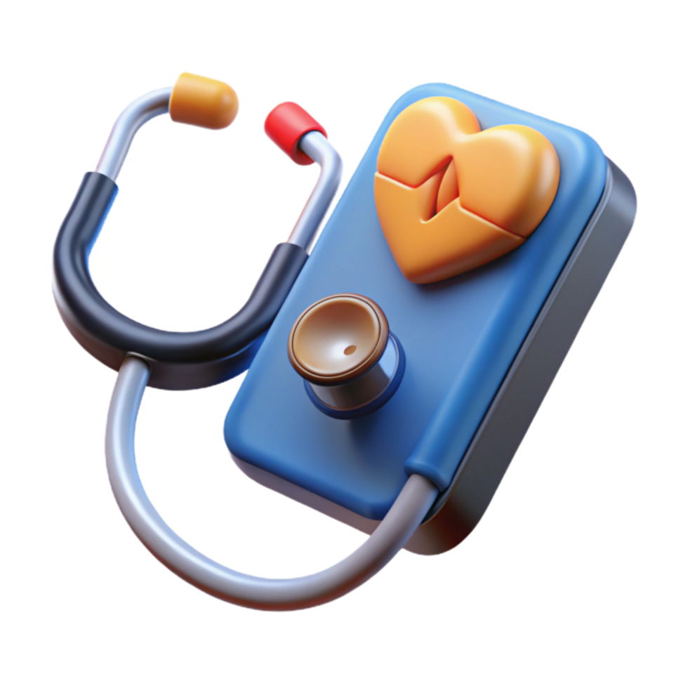 stunning abstract Heart Health Monitoring Stethoscope Device premium png