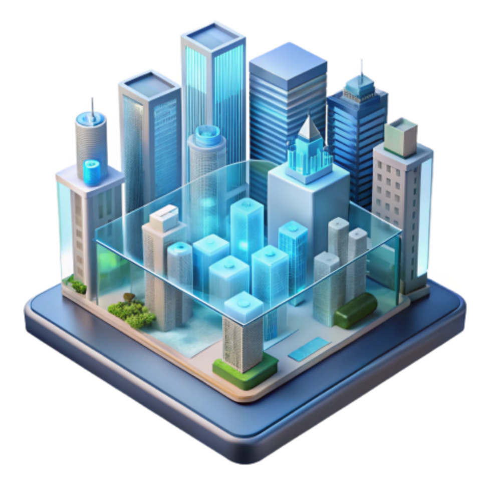 serene rustic Smart City Infrastructure Digital Transformation of Urban Environments original png