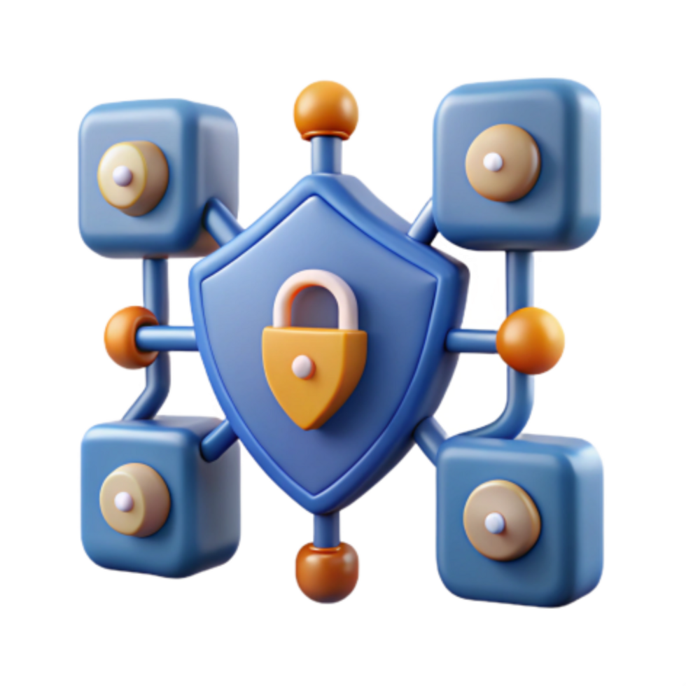 serene vintage Network Security Protecting Data with Integrated System high resolution png