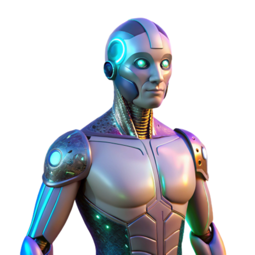 elegant minimalist Advanced Robot Design Futuristic AI and Humanoid Technology detailed png