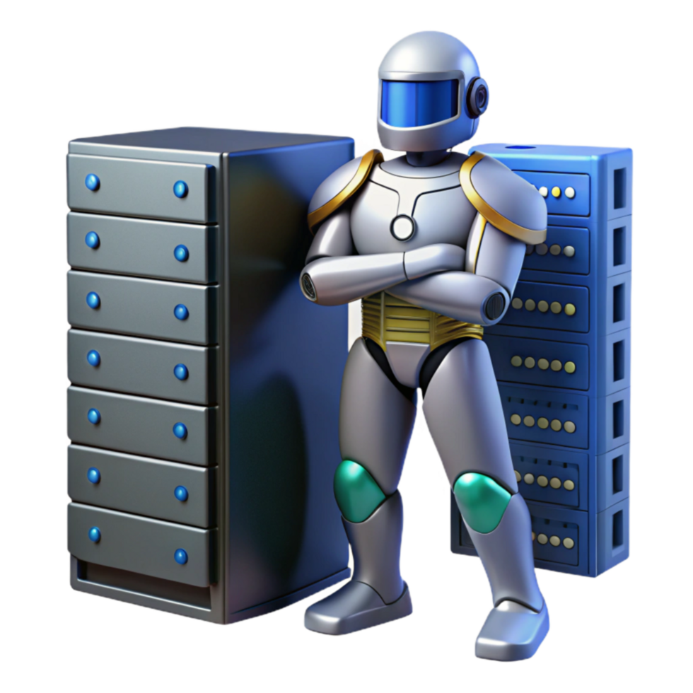 wonderful classic AI-Powered Server Management Automation Efficiency detailed png