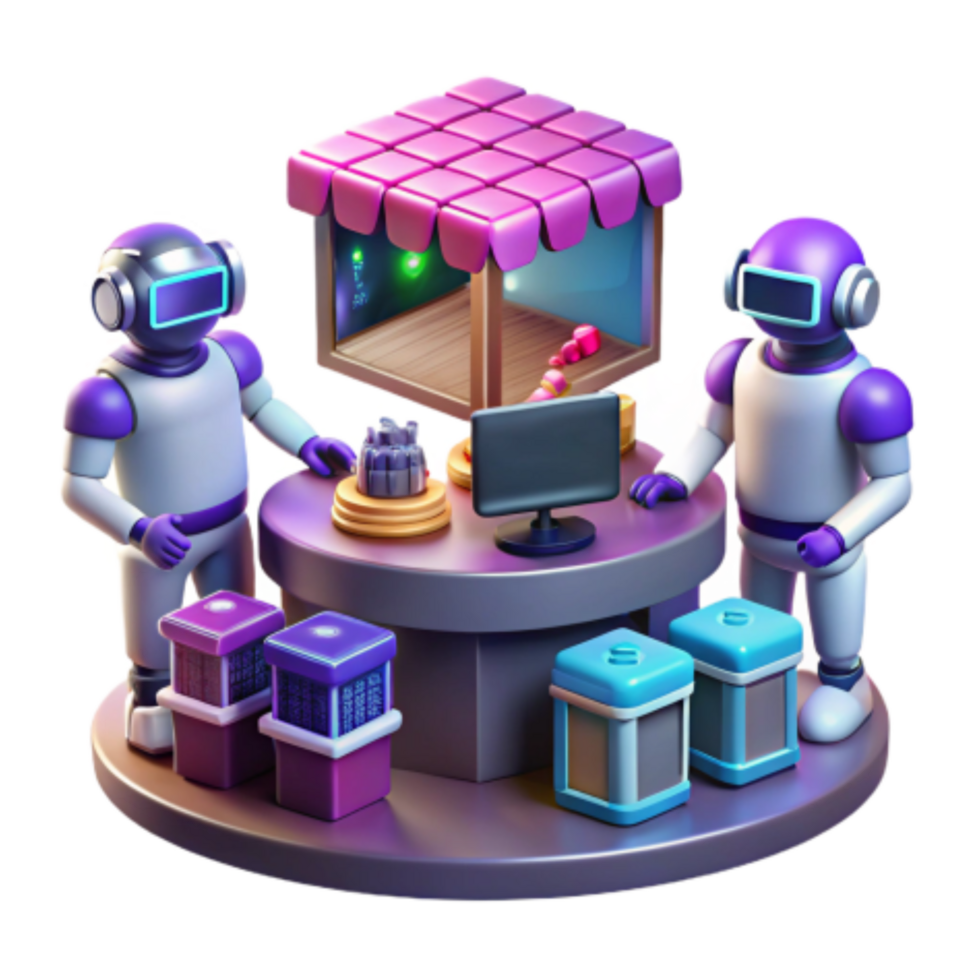 dramatic minimalist AI-Powered Retail Automated Storefront Inventory Management premium png