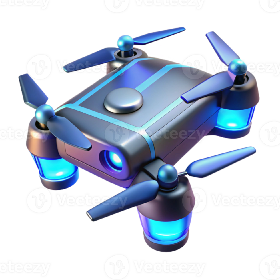serene minimalist Futuristic Drone 3D Render professional png
