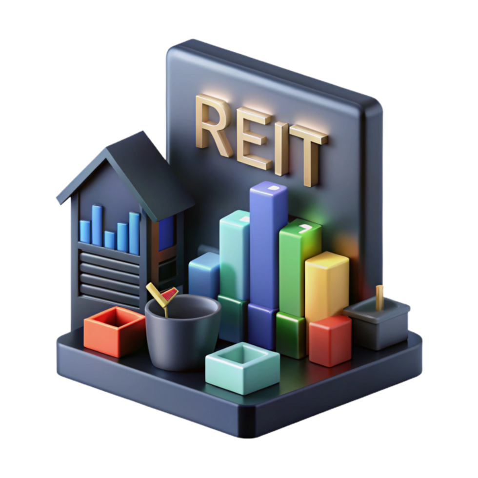 impressive minimalist REIT Investment Real Estate Market Analysis Growth Charts professional png