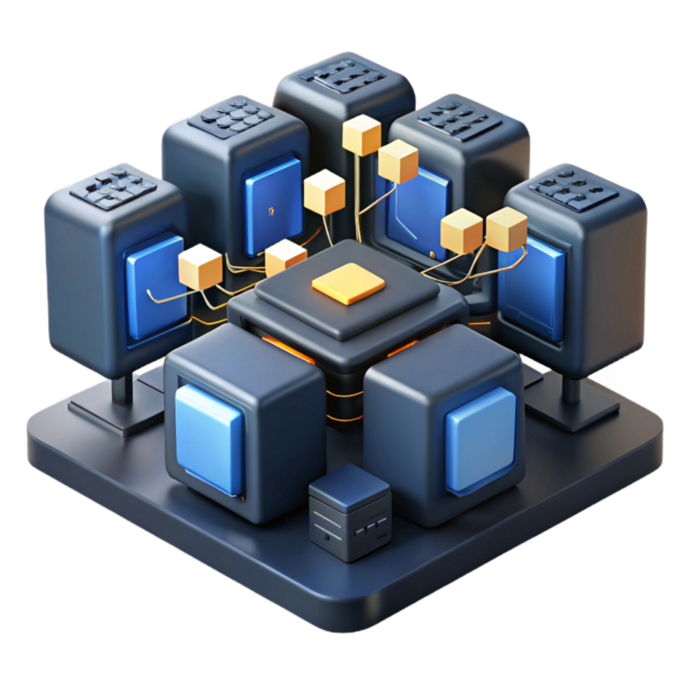 magnificent creative Modular Data Center Network Scalable Cube System high resolution png