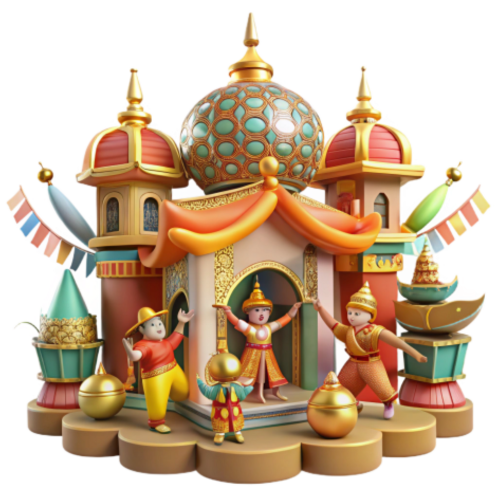 serene modern Festival Palace Asian-Inspired Celebration original png