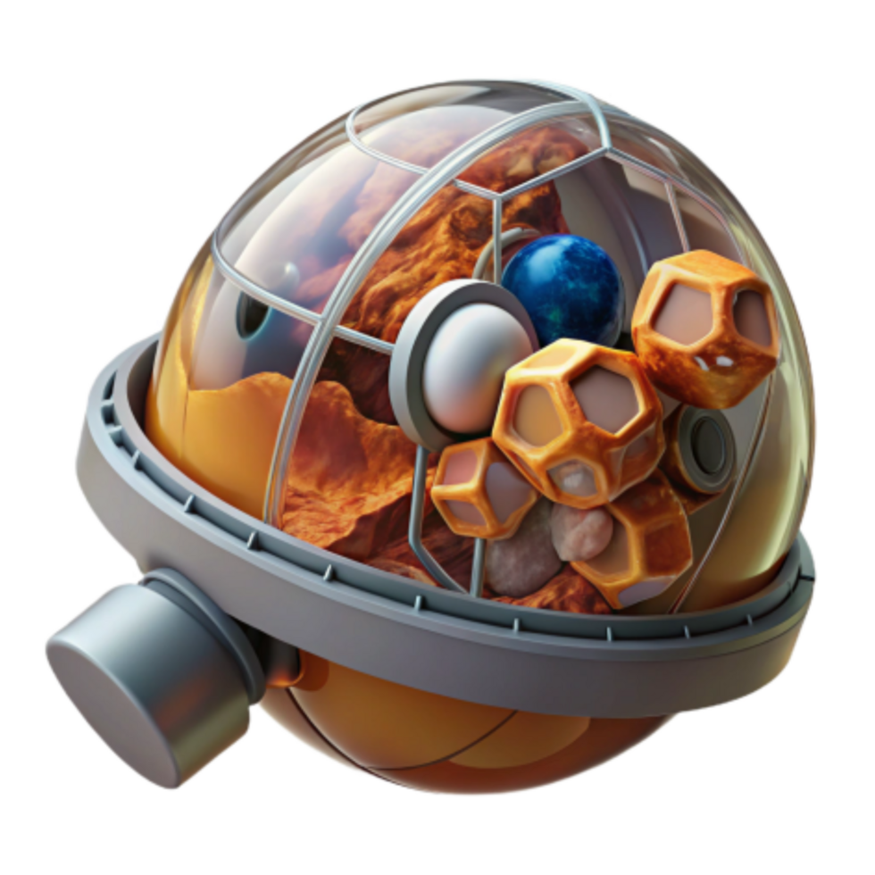 magnificent artistic Exploring Planetary Surfaces A 3D Model of Martian Terrain and Celestial Objects detailed png