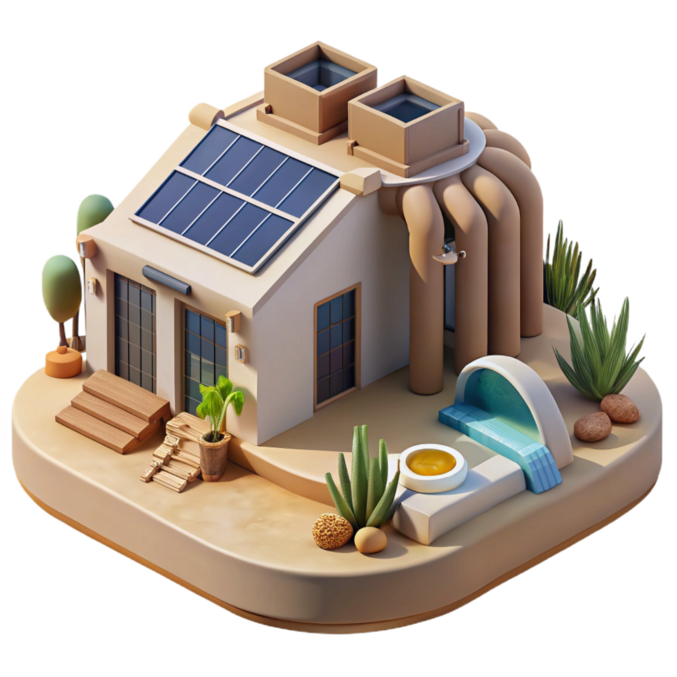 extraordinary contemporary Sustainable Desert Home Solar Power Passive Design professional png