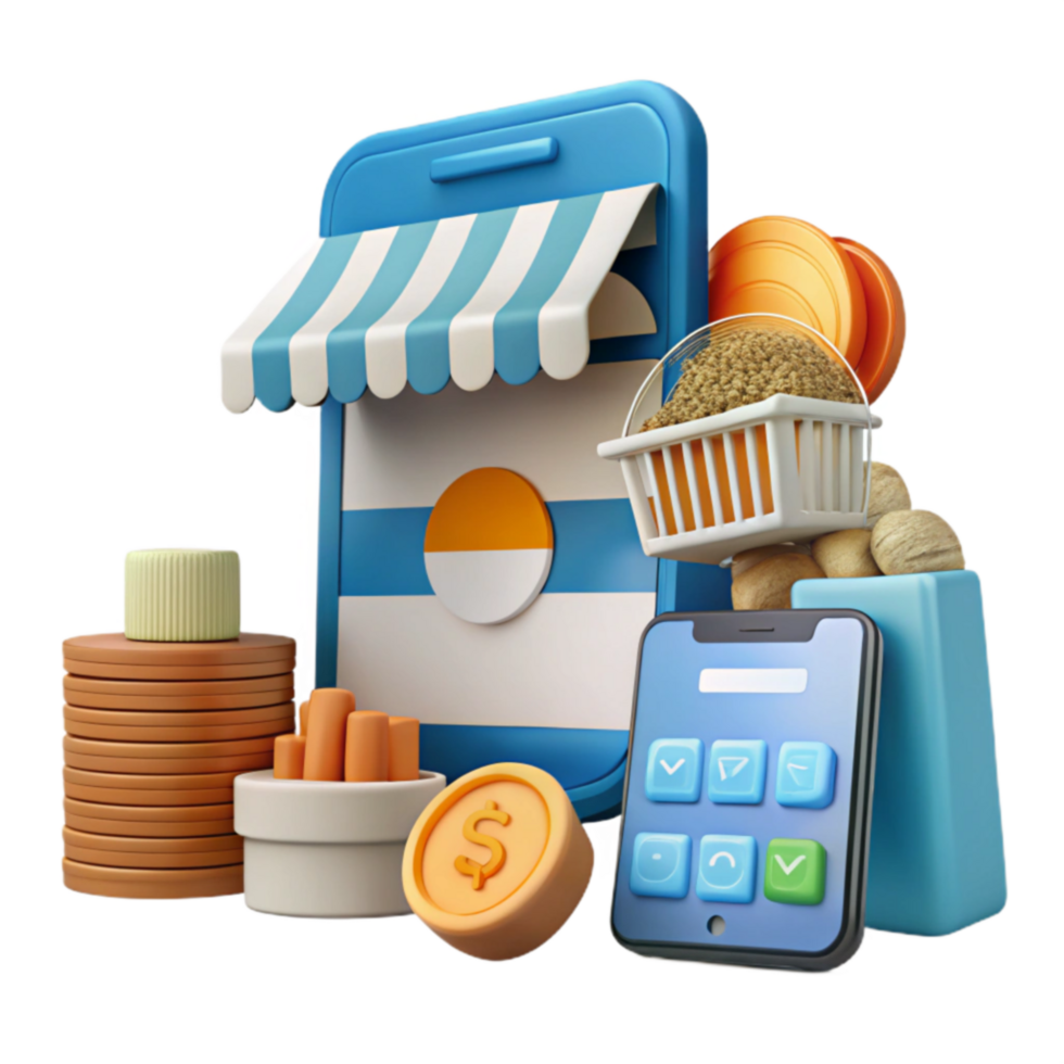 impressive artistic Mobile Shopping Online Store, Digital Payment, Ecommerce professional png