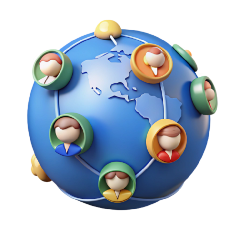 stunning traditional Global Network, Connecting People Worldwide genuine png