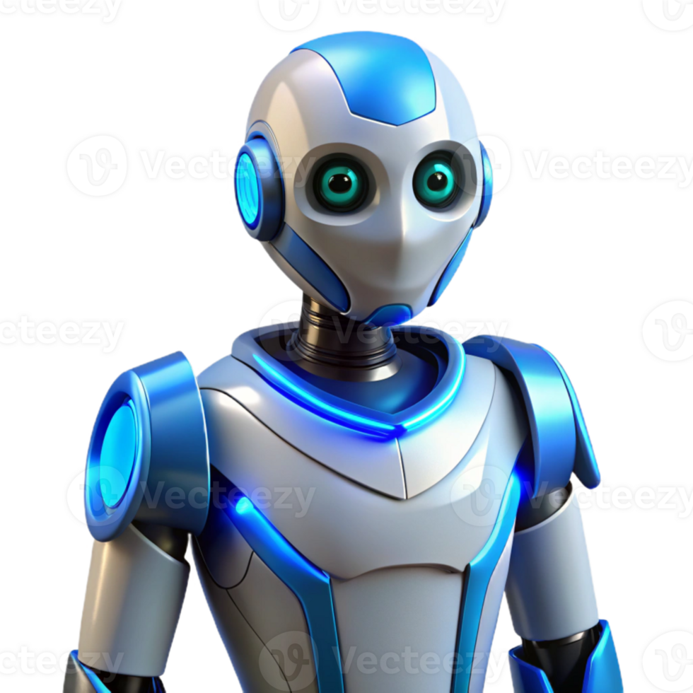 extraordinary creative Friendly Robot 3D Render authentic png