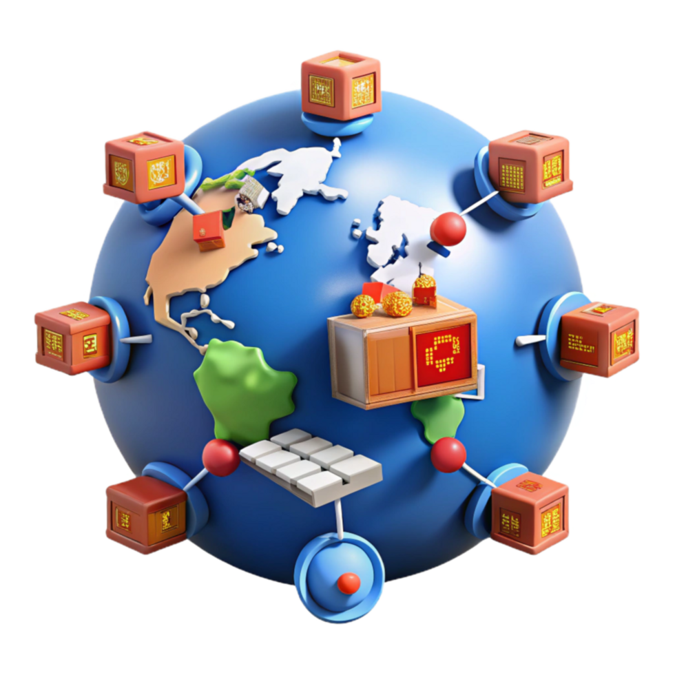 magnificent classic Global Network Secure Data Transfer Communication detailed png