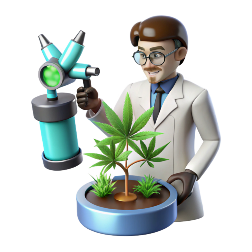 vibrant contemporary Cannabis Plant Research Growing Techniques and Scientific Study professional png