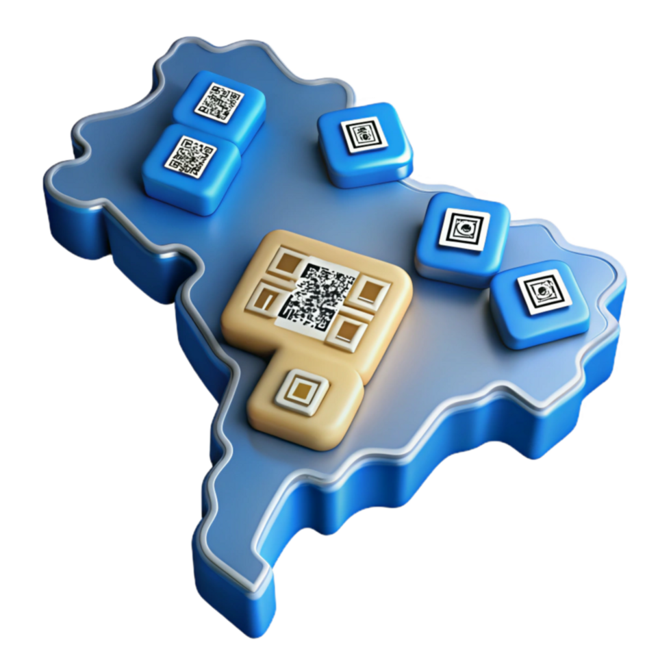 impressive artistic QR Code Integration A Regional Mapping Strategy 4K png