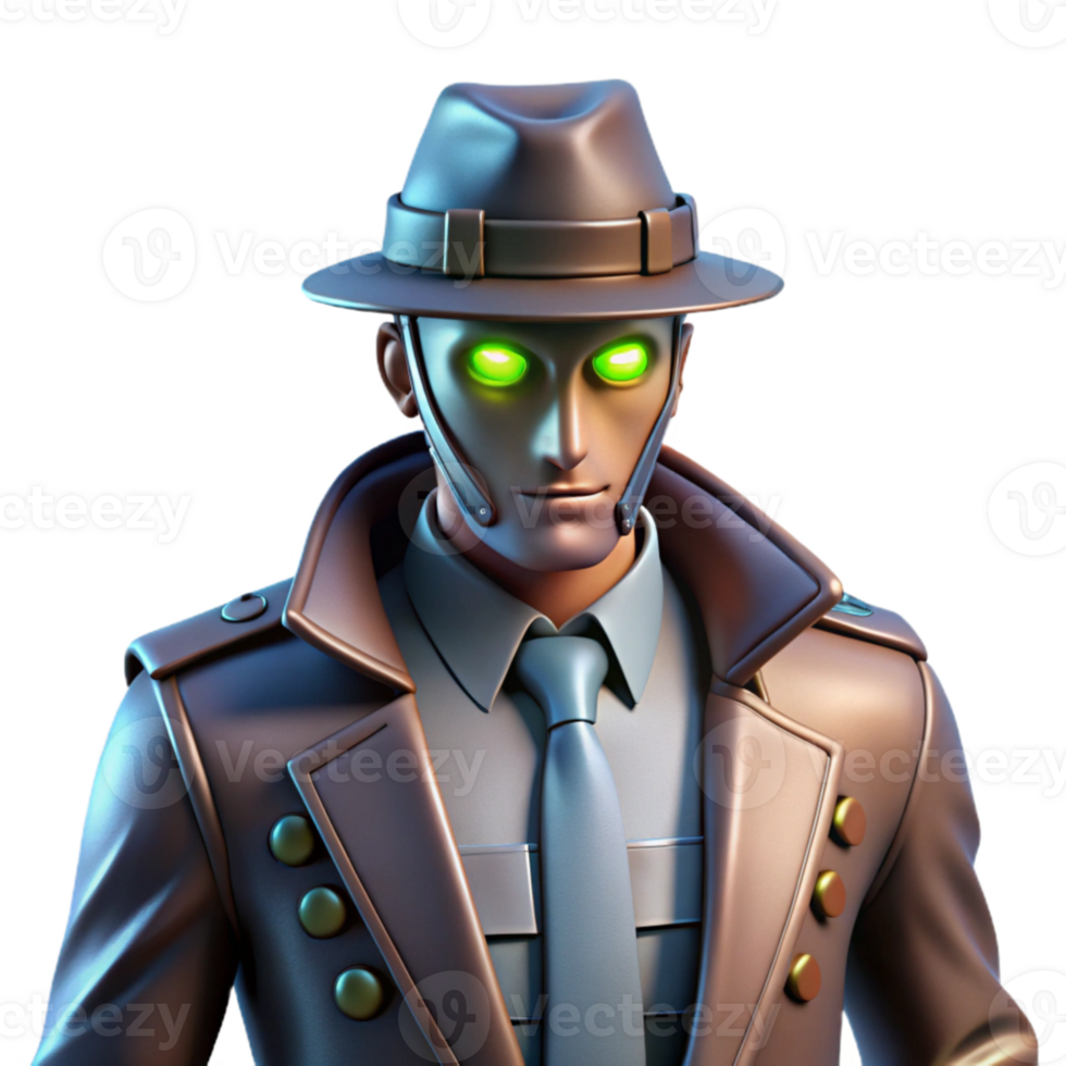 serene artistic 3D Render of a Sleuth premium png