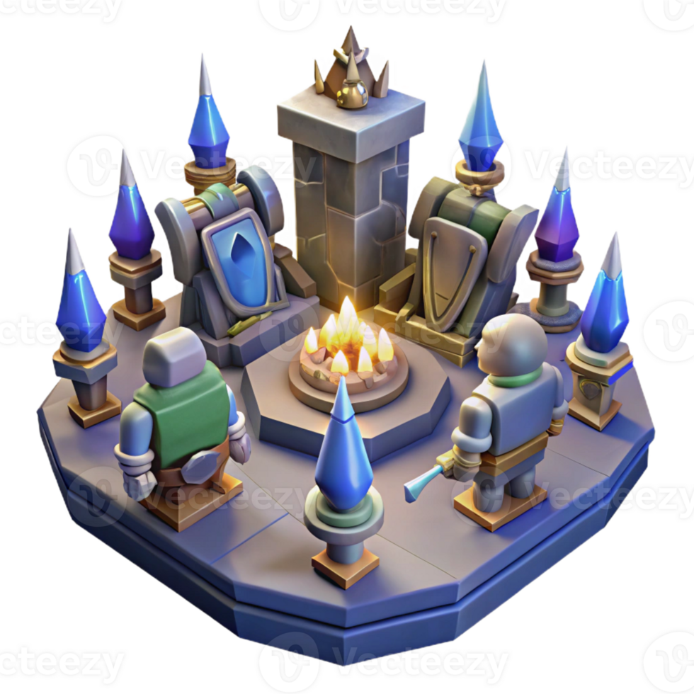 vibrant creative Fantasy Realm 3D Render exclusive png
