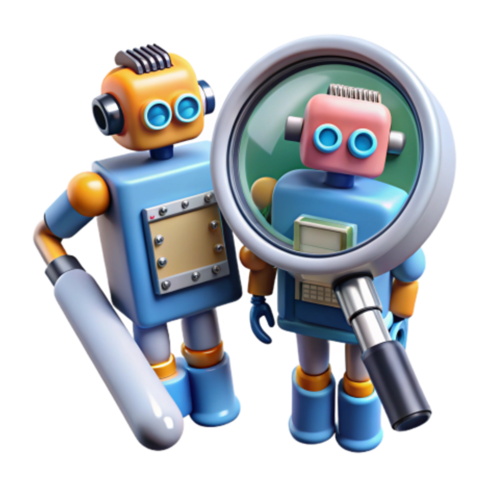 dramatic minimalist Robot Inspection Automated Quality Control with AI genuine png
