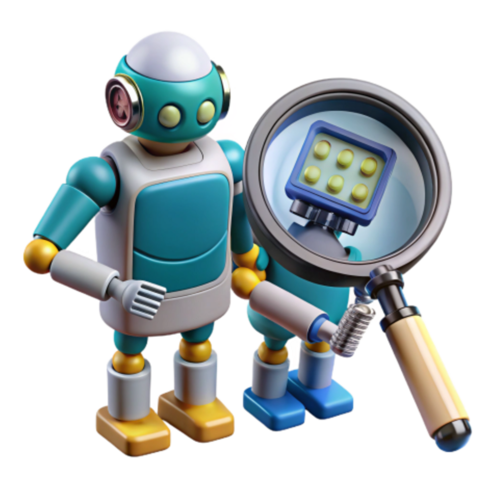 impressionnant classique propulsé par l'IA Les données une analyse robotique automatisation Profond chercher authentique png