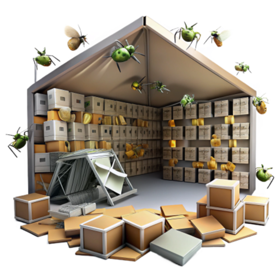 extraordinary artistic Insect Infestation Causes Warehouse Damage Cardboard Box Destruction genuine png