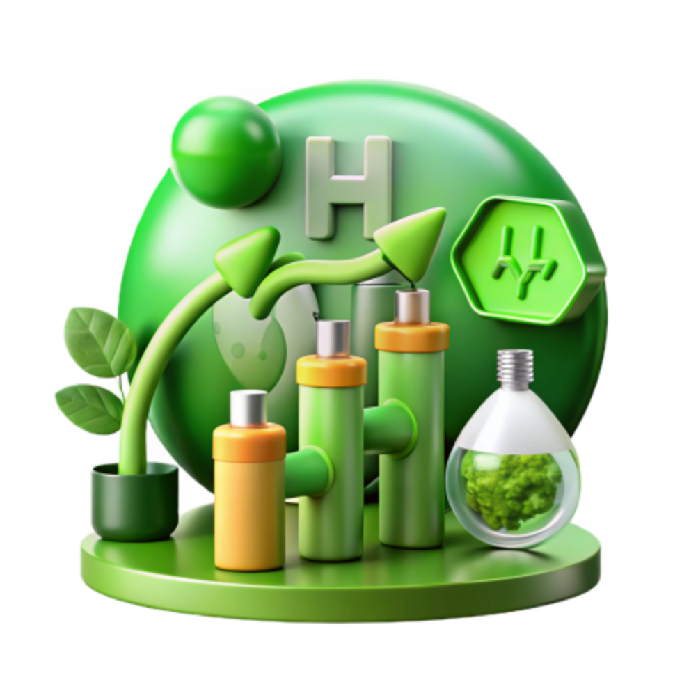 stunning vintage Green Hydrogen Energy Sustainable Power for a Cleaner Future high resolution png