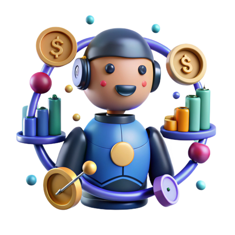 wonderful rustic Financial Growth AI-Powered Investment Insights professional png