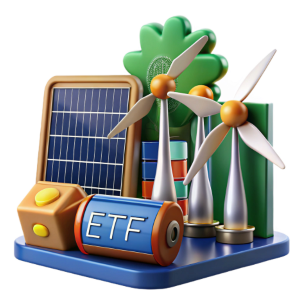 serene minimalist Investing in Renewable Energy ETF Guide high resolution png