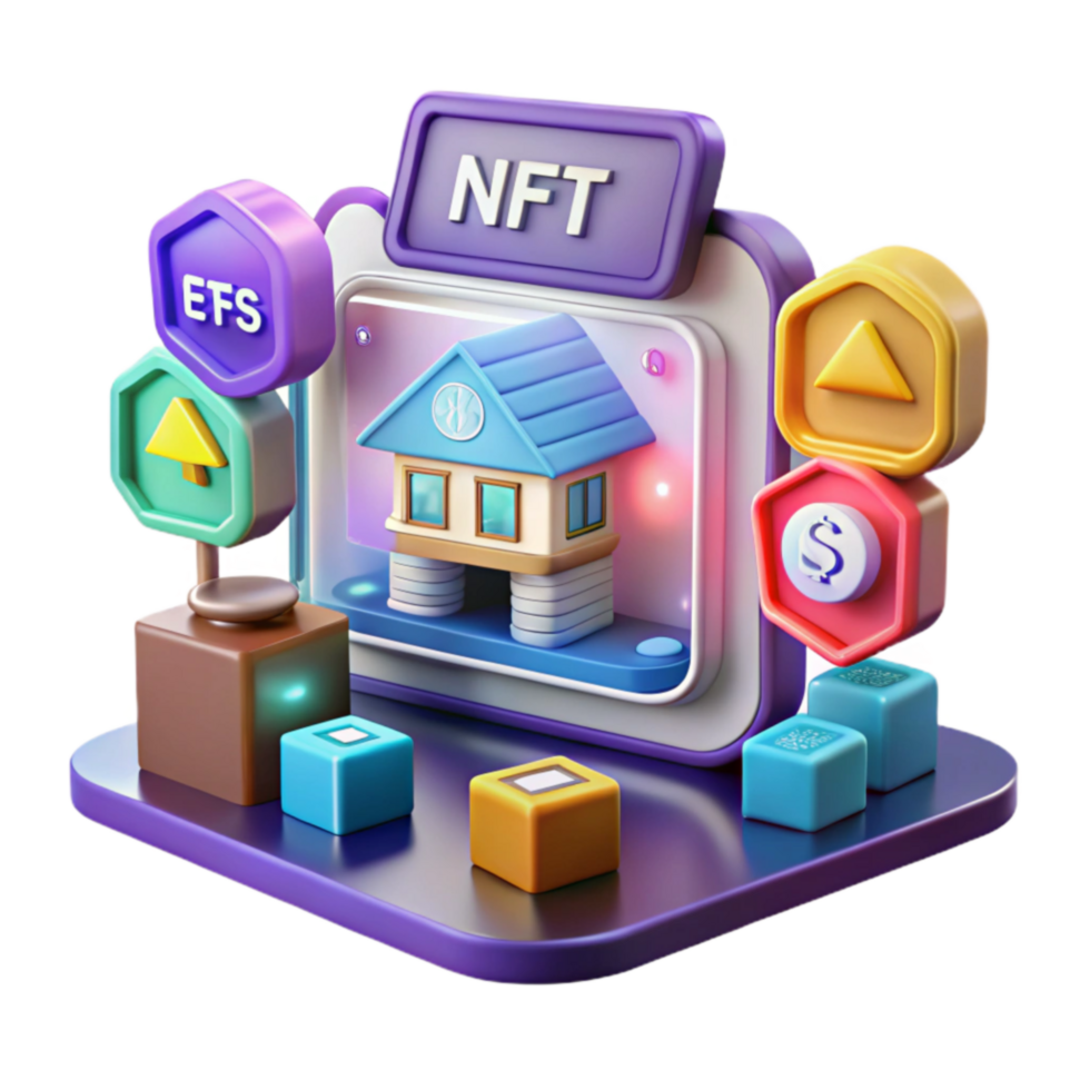 impressive modern NFT Investment Digital Assets Real Estate professional png