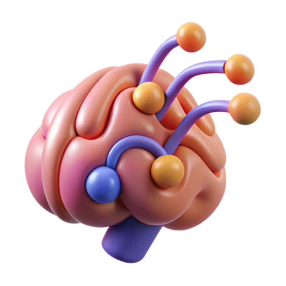 impressive vintage Brain Connections Neural Pathways Cognitive Function high quality png