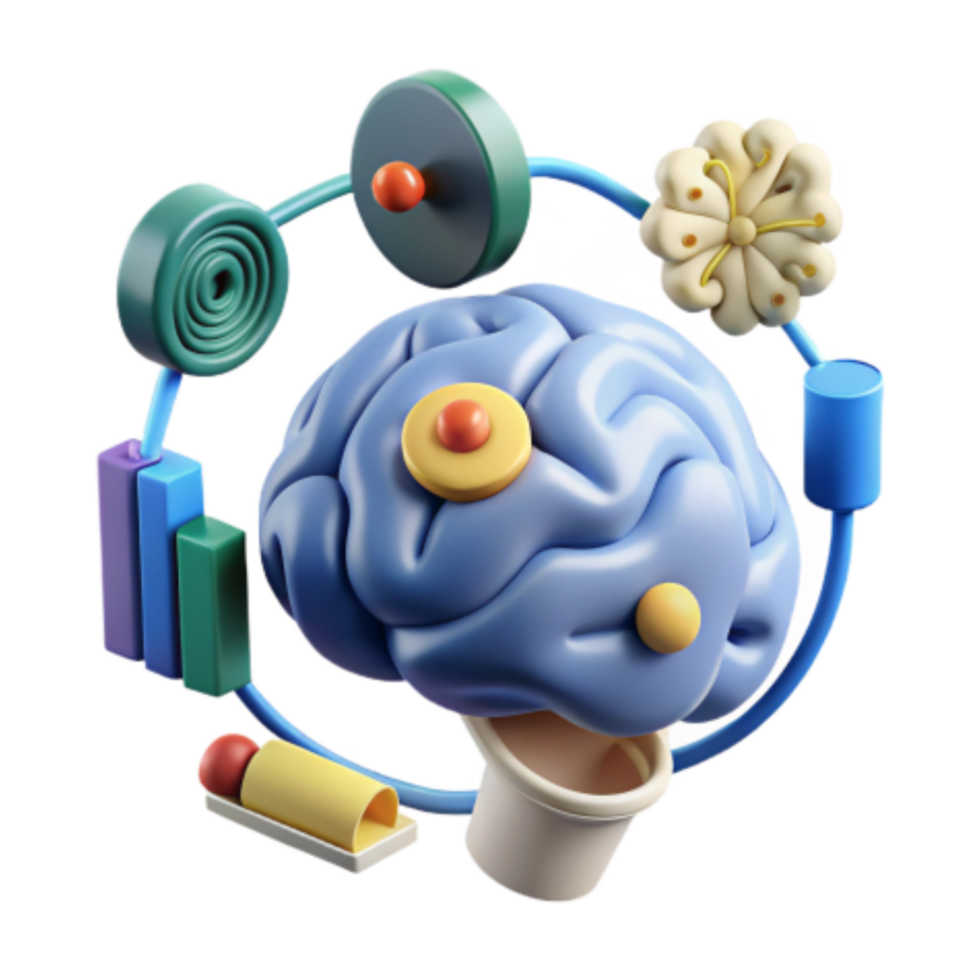 serene creative Boosting Cognitive Function A Visual Guide to Brainpower 4K png