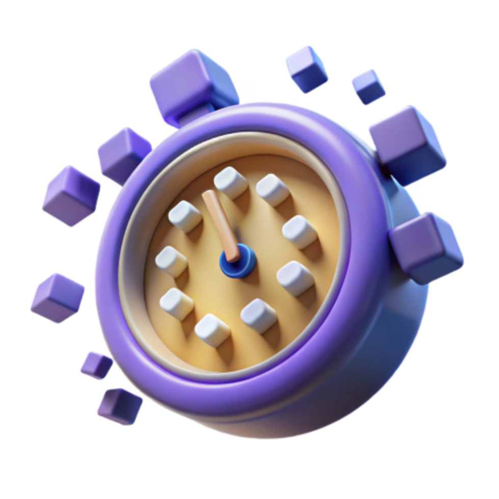 serene modern Time Management Productivity Clock, Digital Timer, Efficiency 4K png