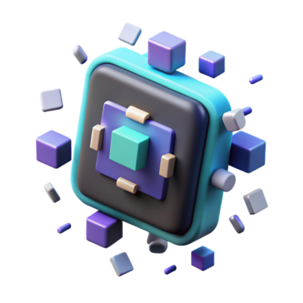 vibrant artistic Modular 3D Design Cubes, Geometry, Abstract Art genuine png
