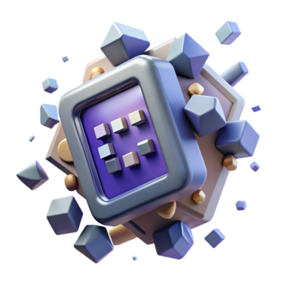 magnificent creative Abstract 3D Digital Blocks Geometric Design exclusive png