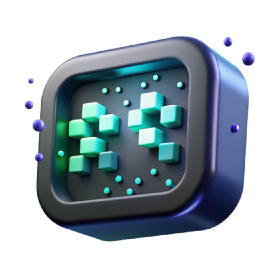elegant creative Digital Blocks 3D Cube Abstract Design high quality png