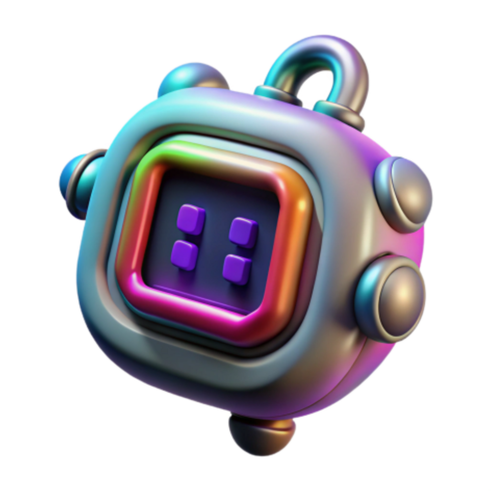 wonderful traditional Retro Colorful 3D Robot Toy Design authentic png