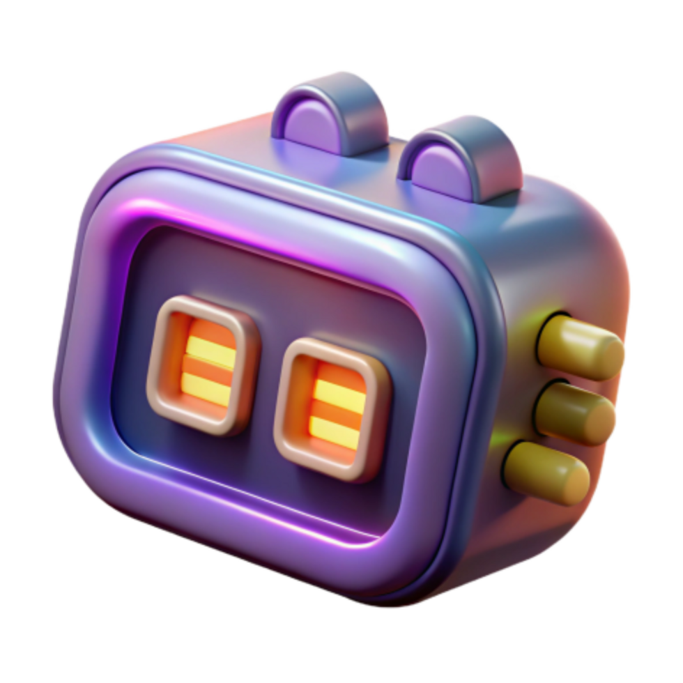 stunning abstract Futuristic 3D Render of a Colorful Device high quality png