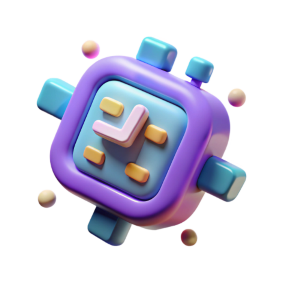 magnificent contemporary 3D Clock Icon Time Management, Colorful Design, Digital Clock, App Interface, Schedule, Timer, UI Element, Pastel Colors, Modern Design, Clock Widget premium png