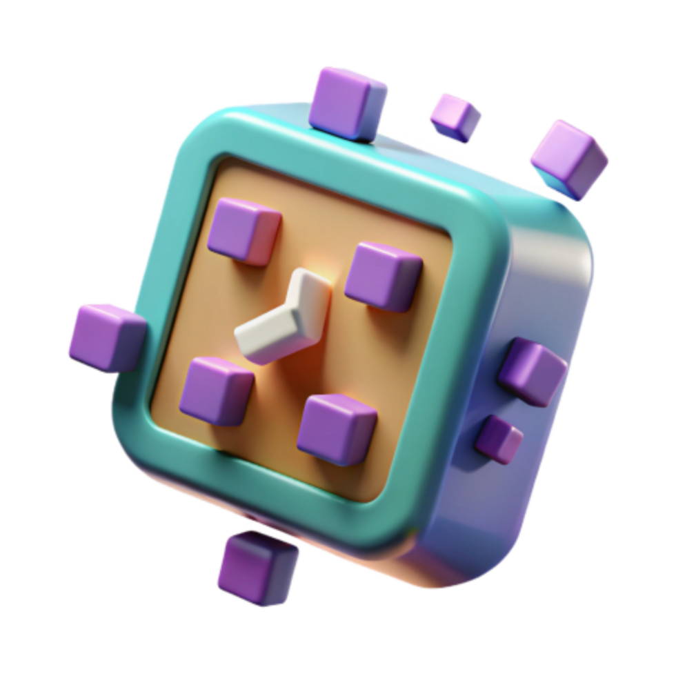 beautiful contemporary 3D Cube Puzzle Time Management Game high quality png