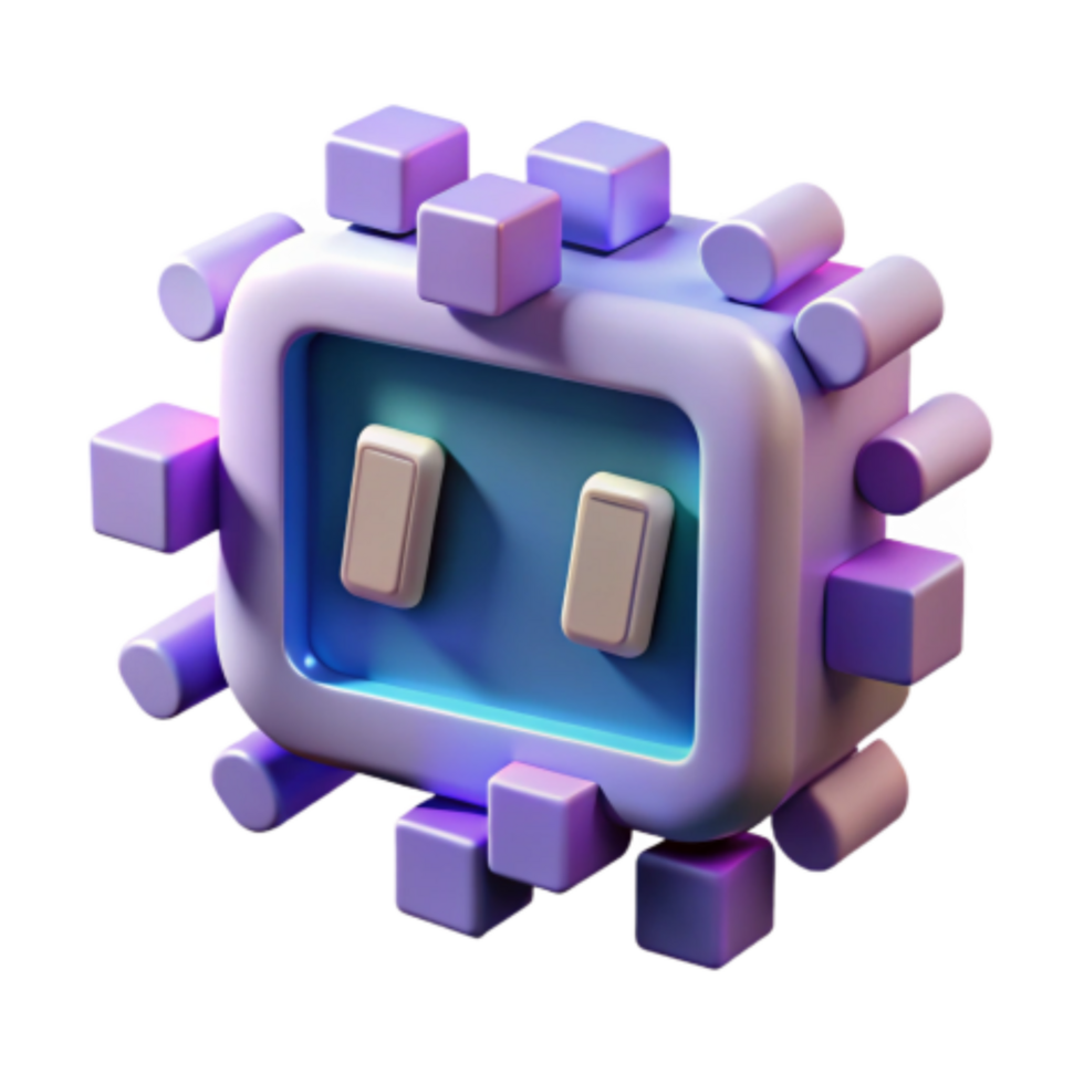 elegant contemporary Abstract 3D Render Geometric Switches Cubes original png